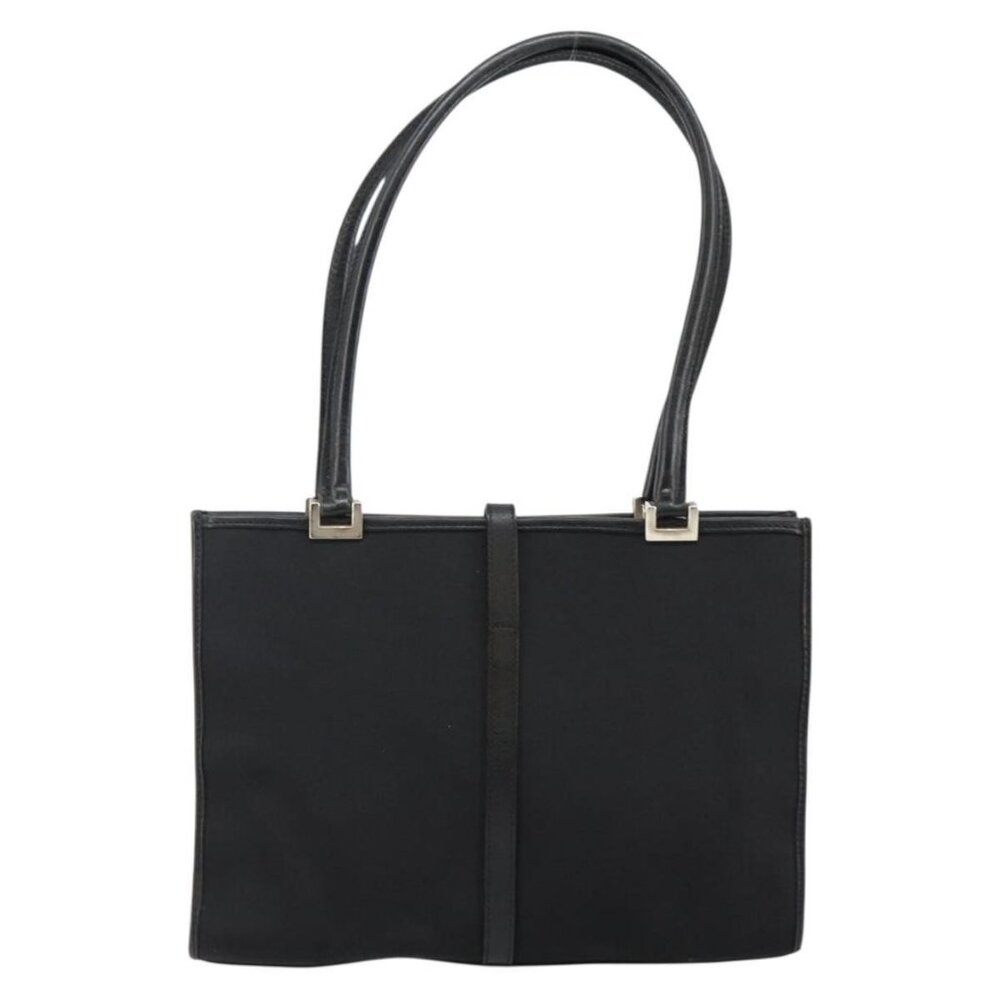 GUCCI Jackie Shoulder Bag Nylon Black Silver - Picture 3 of 16